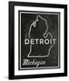 Detroit, Michigan-John W^ Golden-Framed Art Print