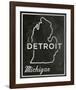 Detroit, Michigan-John W^ Golden-Framed Art Print