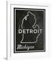 Detroit, Michigan-John W^ Golden-Framed Art Print