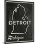 Detroit, Michigan-John W^ Golden-Mounted Art Print