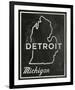 Detroit, Michigan-John W^ Golden-Framed Art Print