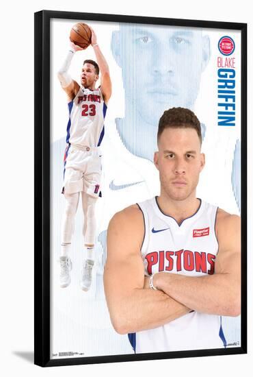 DETROIT PISTONS - B GRIFFIN 18-null-Framed Poster