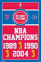 Detroit Pistons - Champions-null-Lamina Framed Poster