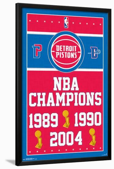 Detroit Pistons - Champions-null-Lamina Framed Poster