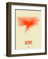 Detroit Radiant Map 2-NaxArt-Framed Art Print