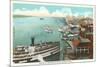 Detroit River, Detroit, Michigan-null-Mounted Art Print