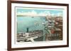 Detroit River, Detroit, Michigan-null-Framed Premium Giclee Print