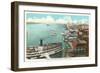 Detroit River, Detroit, Michigan-null-Framed Art Print