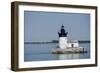 Detroit River Lighthouse, Wyandotte, Detroit River, Lake Erie, Michigan, USA-Cindy Miller Hopkins-Framed Photographic Print