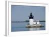 Detroit River Lighthouse, Wyandotte, Detroit River, Lake Erie, Michigan, USA-Cindy Miller Hopkins-Framed Photographic Print