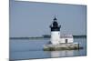 Detroit River Lighthouse, Wyandotte, Detroit River, Lake Erie, Michigan, USA-Cindy Miller Hopkins-Mounted Photographic Print