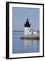 Detroit River Lighthouse, Wyandotte, Detroit River, Lake Erie, Michigan, USA-Cindy Miller Hopkins-Framed Photographic Print