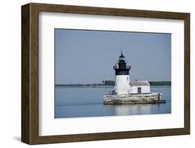 Detroit River Lighthouse, Wyandotte, Detroit River, Lake Erie, Michigan, USA-Cindy Miller Hopkins-Framed Photographic Print