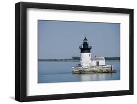 Detroit River Lighthouse, Wyandotte, Detroit River, Lake Erie, Michigan, USA-Cindy Miller Hopkins-Framed Photographic Print