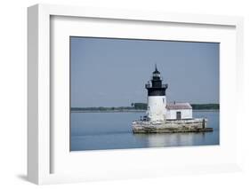 Detroit River Lighthouse, Wyandotte, Detroit River, Lake Erie, Michigan, USA-Cindy Miller Hopkins-Framed Photographic Print