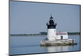 Detroit River Lighthouse, Wyandotte, Detroit River, Lake Erie, Michigan, USA-Cindy Miller Hopkins-Mounted Photographic Print