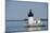 Detroit River Lighthouse, Wyandotte, Detroit River, Lake Erie, Michigan, USA-Cindy Miller Hopkins-Mounted Photographic Print