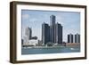 Detroit Skyline Renaissance Center-Linda Parton-Framed Photographic Print
