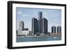 Detroit Skyline Renaissance Center-Linda Parton-Framed Photographic Print