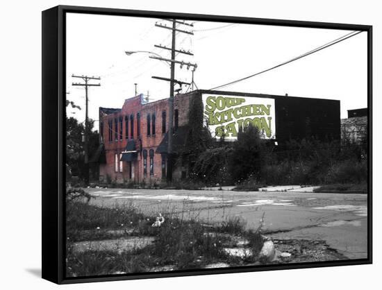 Detroit Soup Kitchen-NaxArt-Framed Stretched Canvas