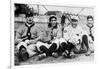 Detroit Tigers Players, Baseball Photo No.1 - Detroit, MI-Lantern Press-Framed Art Print