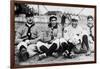 Detroit Tigers Players, Baseball Photo No.1 - Detroit, MI-Lantern Press-Framed Art Print