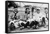 Detroit Tigers Players, Baseball Photo No.1 - Detroit, MI-Lantern Press-Framed Stretched Canvas