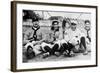 Detroit Tigers Players, Baseball Photo No.1 - Detroit, MI-Lantern Press-Framed Art Print