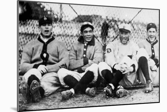 Detroit Tigers Players, Baseball Photo No.1 - Detroit, MI-Lantern Press-Mounted Art Print