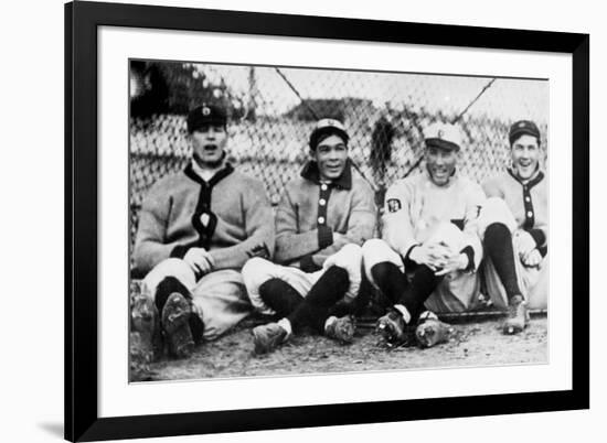 Detroit Tigers Players, Baseball Photo No.1 - Detroit, MI-Lantern Press-Framed Art Print