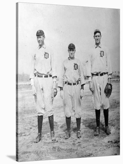 Detroit Tigers Players, Baseball Photo No.2 - Detroit, MI-Lantern Press-Stretched Canvas