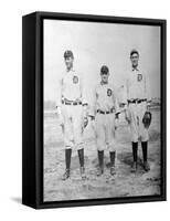 Detroit Tigers Players, Baseball Photo No.2 - Detroit, MI-Lantern Press-Framed Stretched Canvas