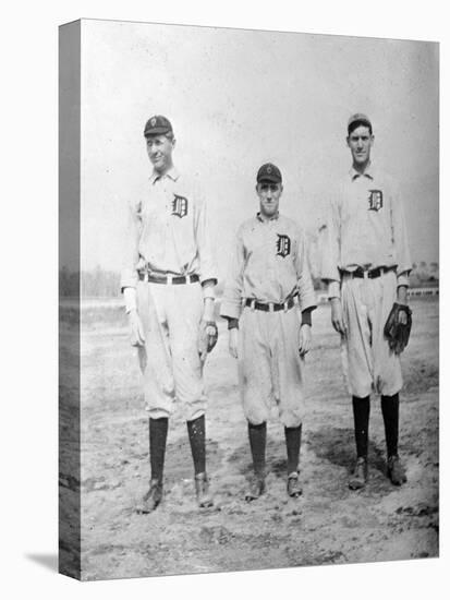 Detroit Tigers Players, Baseball Photo No.2 - Detroit, MI-Lantern Press-Stretched Canvas