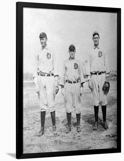 Detroit Tigers Players, Baseball Photo No.2 - Detroit, MI-Lantern Press-Framed Art Print