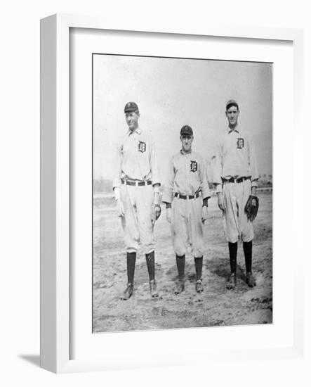 Detroit Tigers Players, Baseball Photo No.2 - Detroit, MI-Lantern Press-Framed Art Print