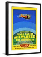 Detroit To Grand Rapids/ Milwaukee/The Northwest-Edward A. Vollmer Jr.-Framed Art Print