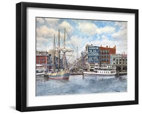 Detroit Water Front 1896-Stanton Manolakas-Framed Giclee Print