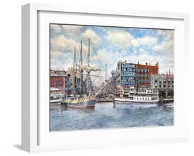 Detroit Water Front 1896-Stanton Manolakas-Framed Giclee Print