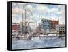 Detroit Water Front 1896-Stanton Manolakas-Framed Stretched Canvas