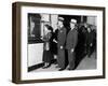 Detroit Workers Line Up at the New Chrysler Emergency Bank at Tellers Window-null-Framed Photo