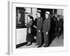 Detroit Workers Line Up at the New Chrysler Emergency Bank at Tellers Window-null-Framed Photo