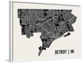 Detroit-Mr City Printing-Framed Art Print