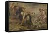 Deucalion and Pyrrha, Ca 1636-Peter Paul Rubens-Framed Stretched Canvas