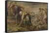 Deucalion and Pyrrha, Ca 1636-Peter Paul Rubens-Framed Stretched Canvas