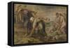 Deucalion and Pyrrha, Ca 1636-Peter Paul Rubens-Framed Stretched Canvas