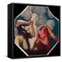 Deucalion and Pyrrha-Jacopo Tintoretto-Framed Stretched Canvas
