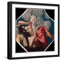 Deucalion and Pyrrha-Jacopo Tintoretto-Framed Giclee Print