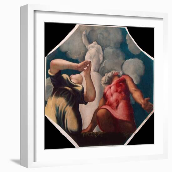 Deucalion and Pyrrha-Jacopo Tintoretto-Framed Giclee Print