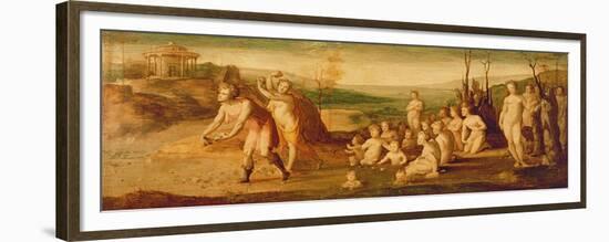Deucalion and Pyrrha-Domenico Beccafumi-Framed Giclee Print