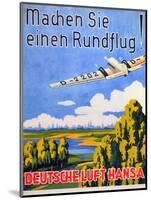 Deutsche Luft Hansa, 1930S-null-Mounted Giclee Print